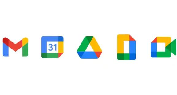 Google开始推出新的Gmail和云端硬盘徽